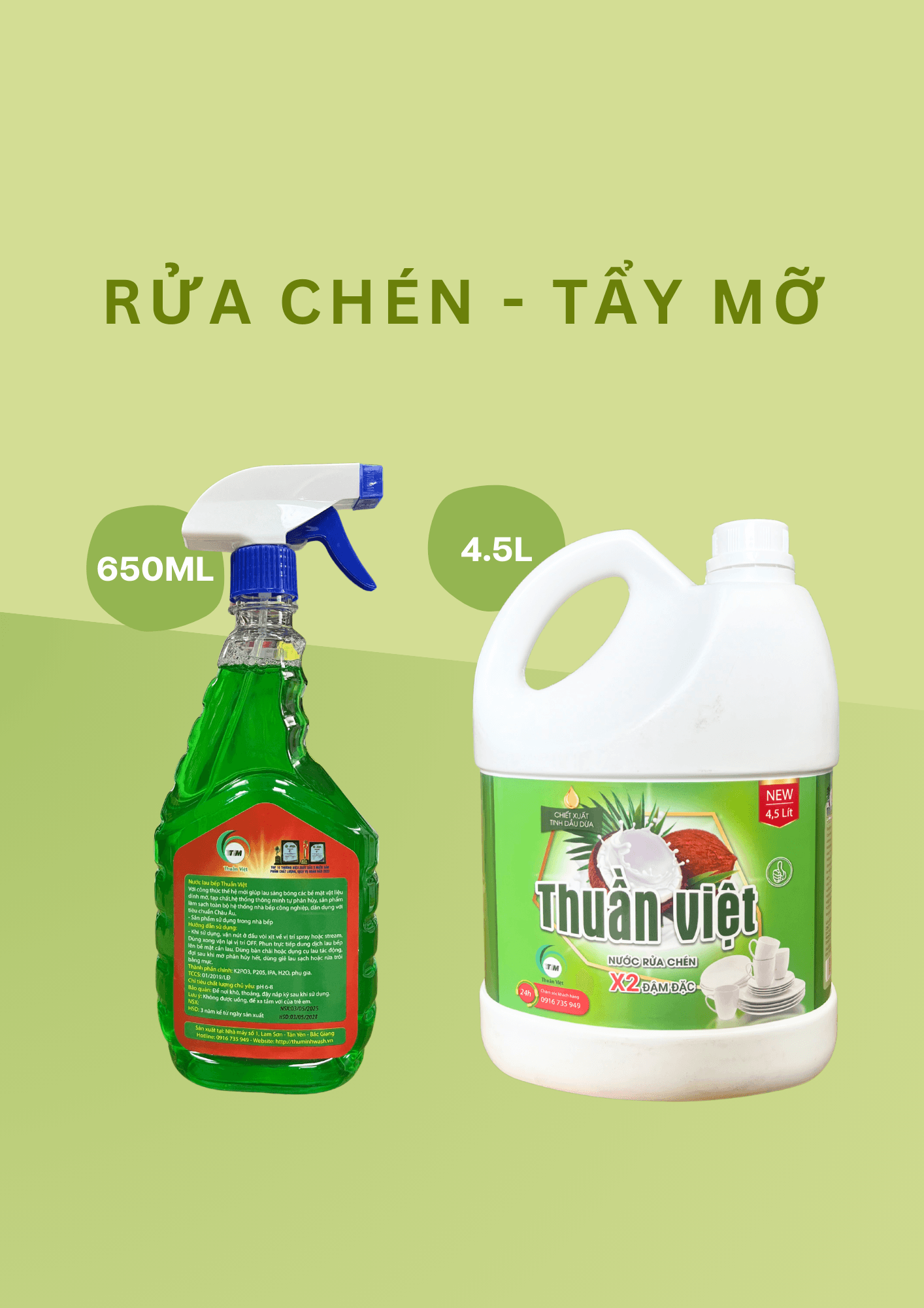 Combo Rửa Chén - Tẩy Mỡ