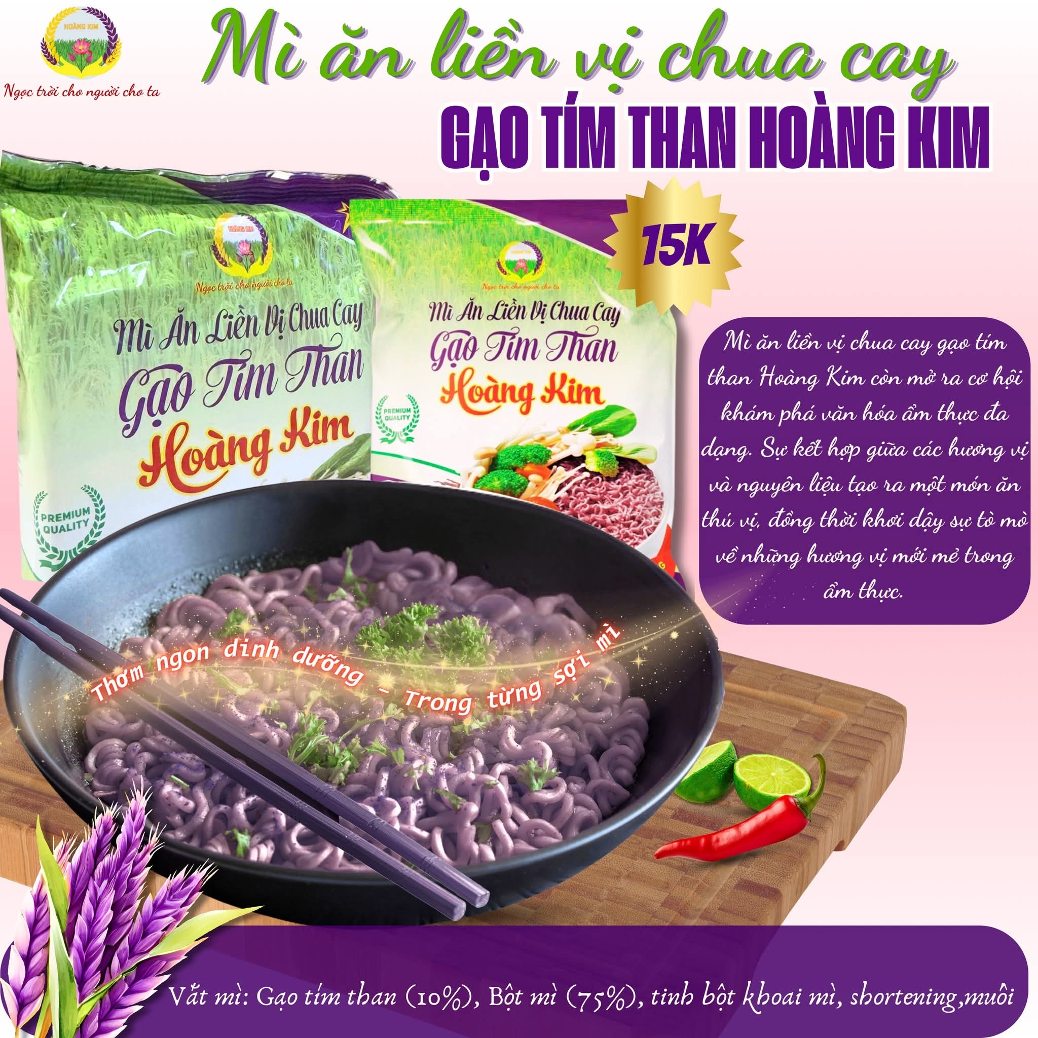 MÌ ĂN LIỀN VỊ CHUA CAY