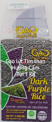 GẠO LỨT TÍM THAN - TÚI 1 KG