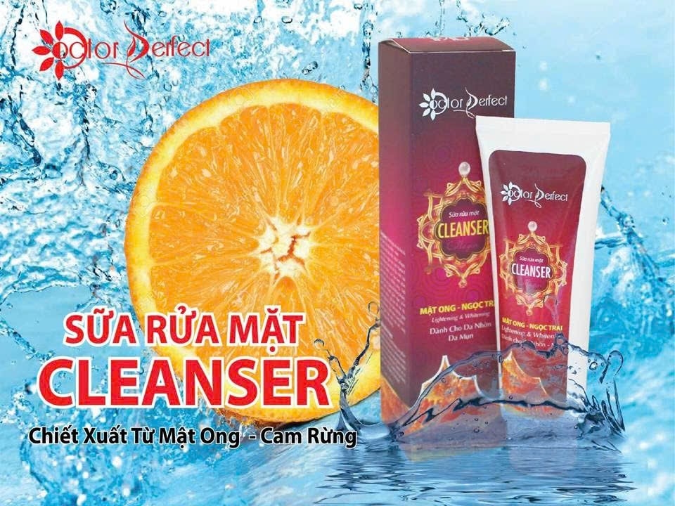 Sữa Rửa Mặt Cao Cấp .Chiết xuất từ Cam - Mật Ong .