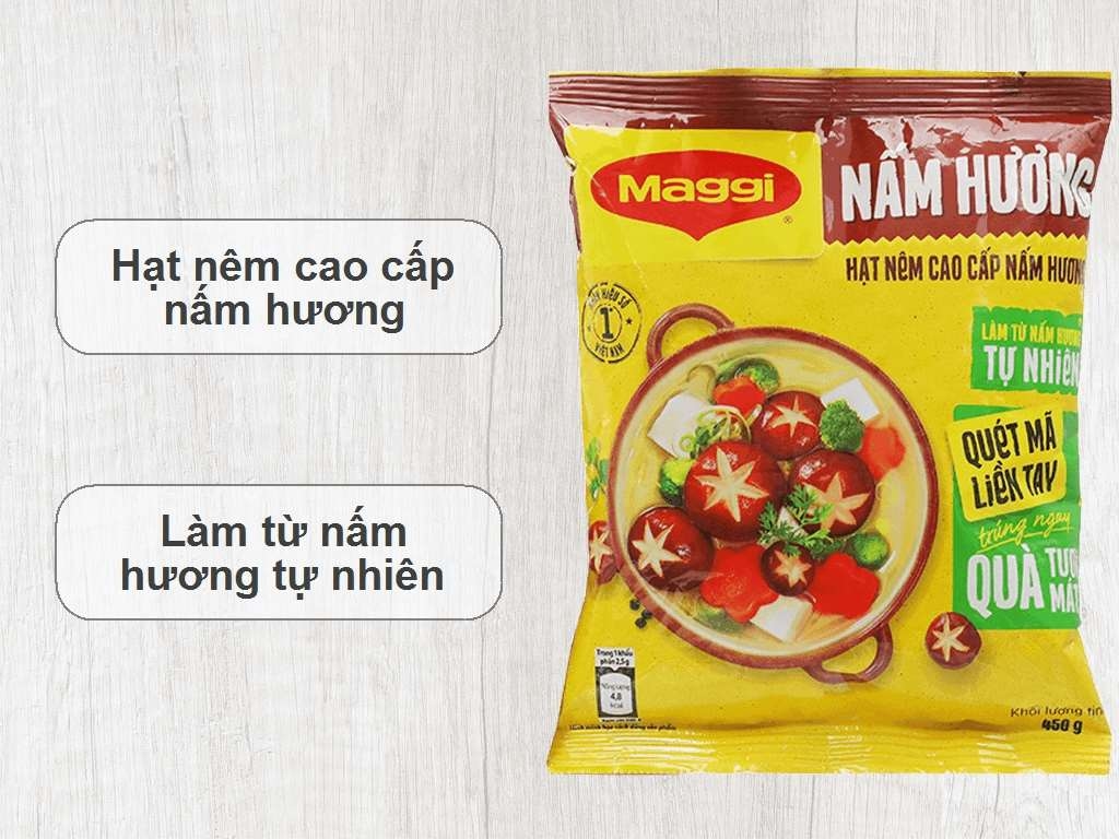 HẠT NÊM MAGGI NẤM HƯƠNG 450GR