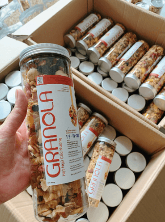 Granola - Hạt Dinh Dưỡng Nướng Mật ong Siêu hạt không yến mạch - 500g