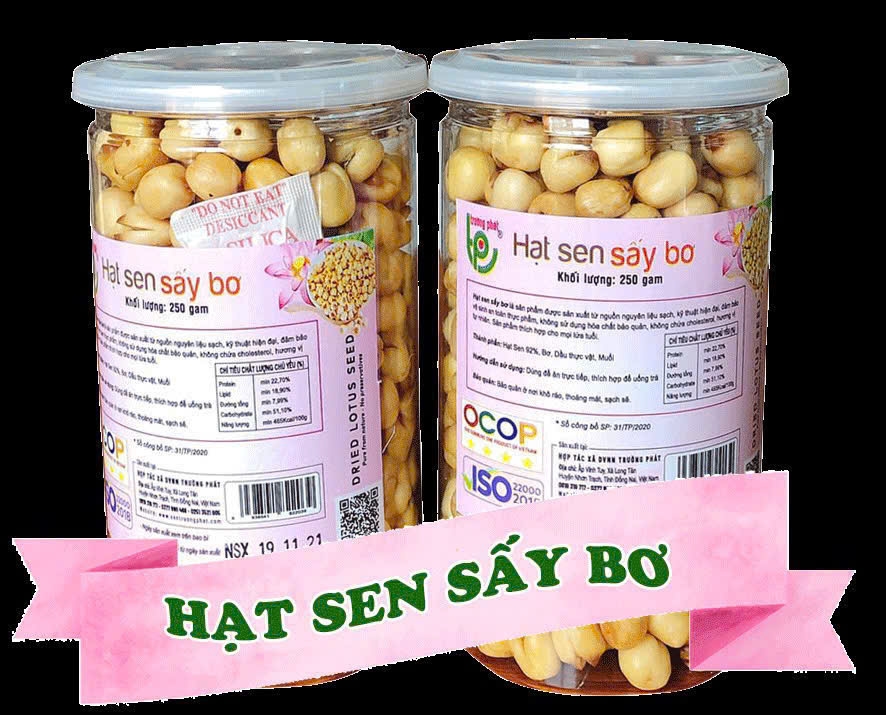 HẠT SEN SẤY BƠ - HỘP 200G.