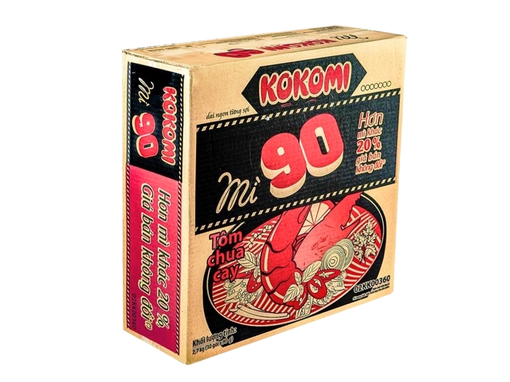 MÌ KOKOMI ĐẠI 90GR - THÙNG 30 GÓI