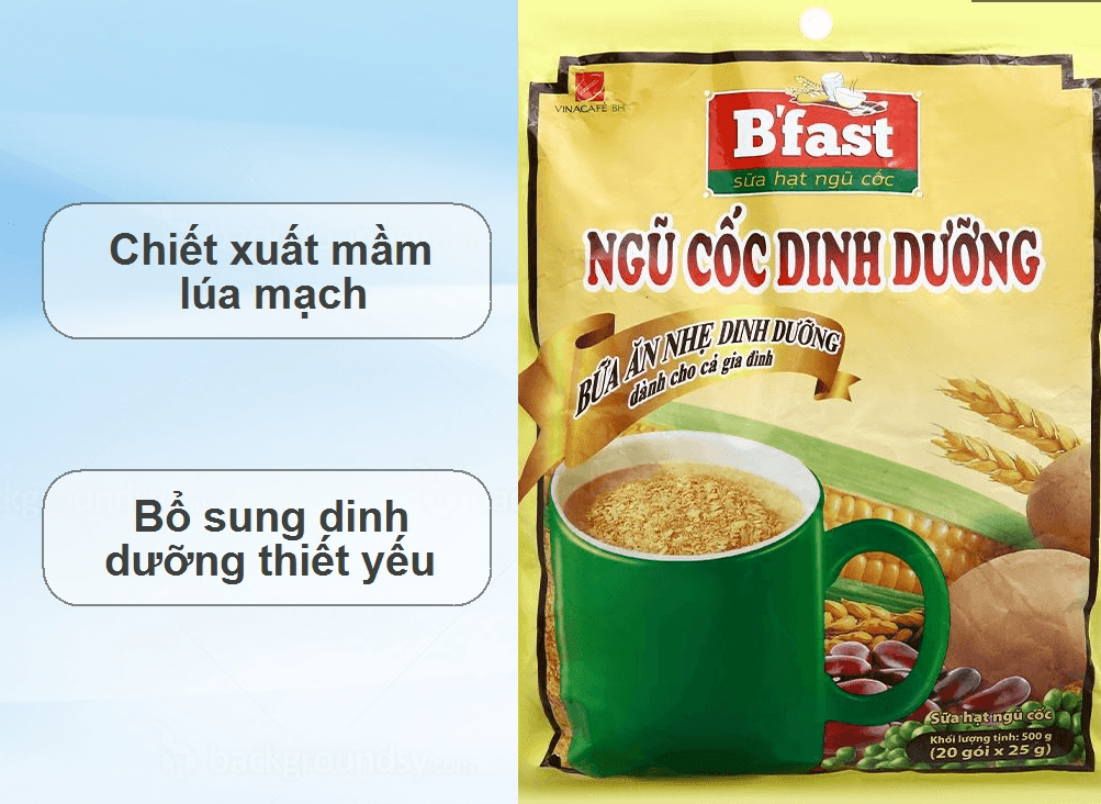 Ngũ cốc dinh dưỡng VinaCafé B'fast gói 500g