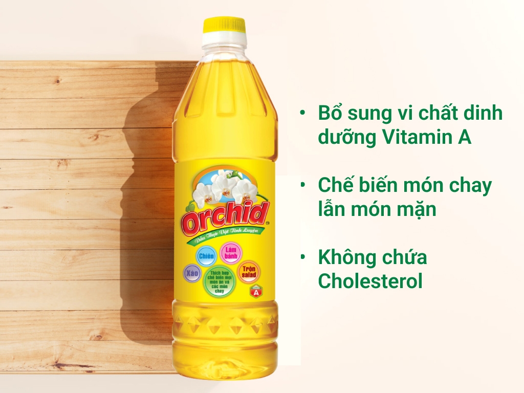 Dầu Ăn Orchid 1 Lít - Tiện Lợi, Gía Thành Hợp Lý