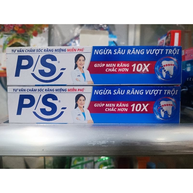 (Combo 2 Hộp}Kem Đánh Răng P/S Ngừa Sâu Răng 180g