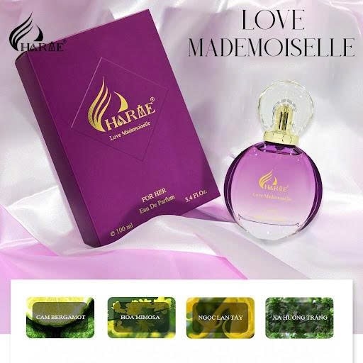 Nước hoa Nữ CHARME LOVE MADEMOISELLE  100ml. Phiên bản Cao Cấp mới nhất.