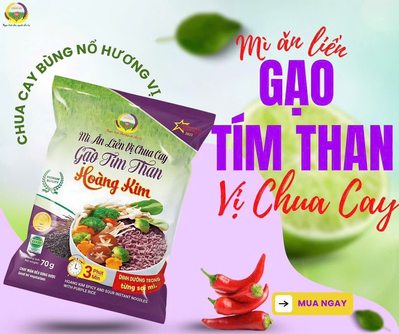 Mì ăn liền vị chua cay