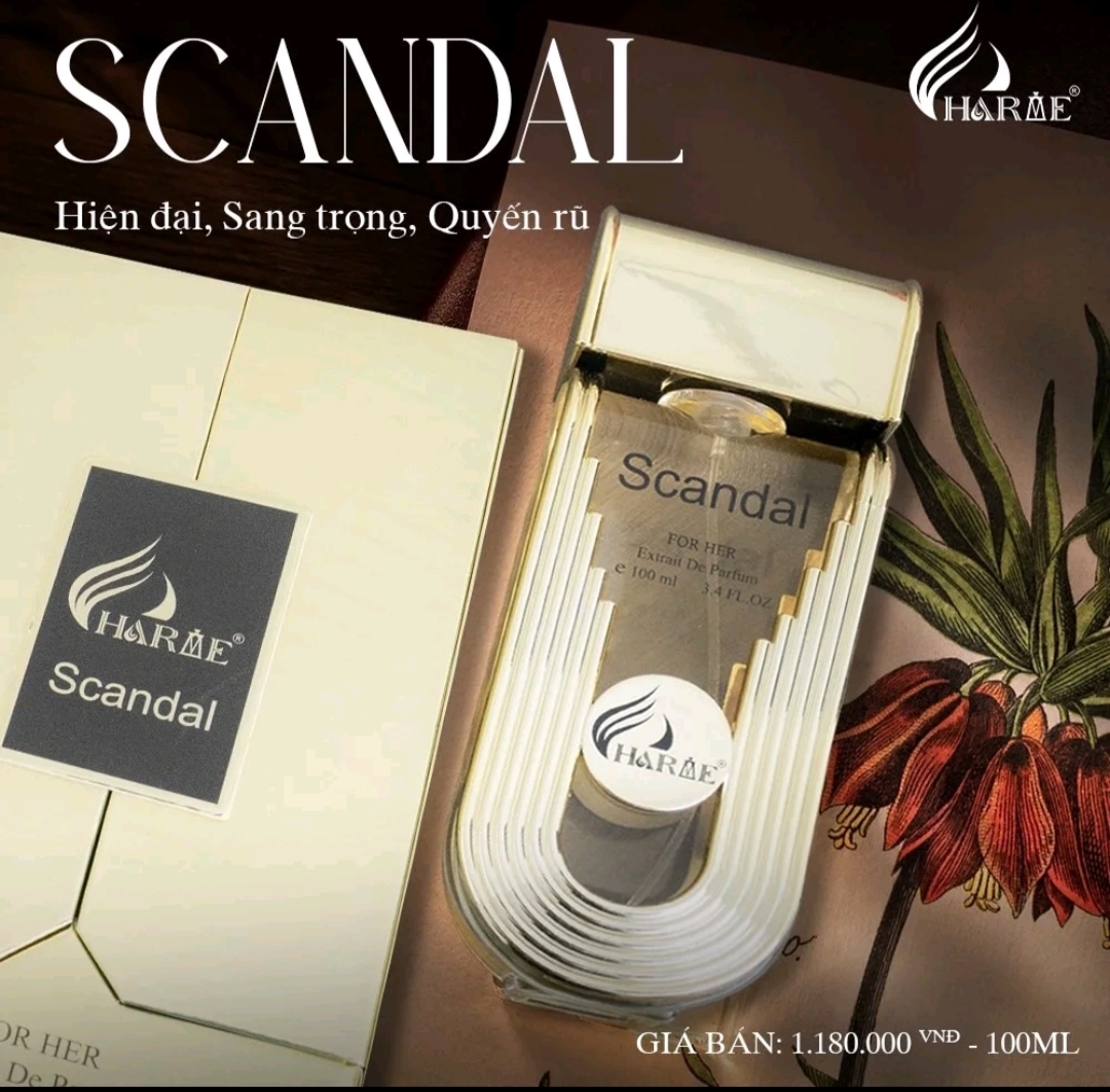 Nước Hoa Nữ. Charme Scandal. 100ml. Phiên bản mới Cao Cấp.