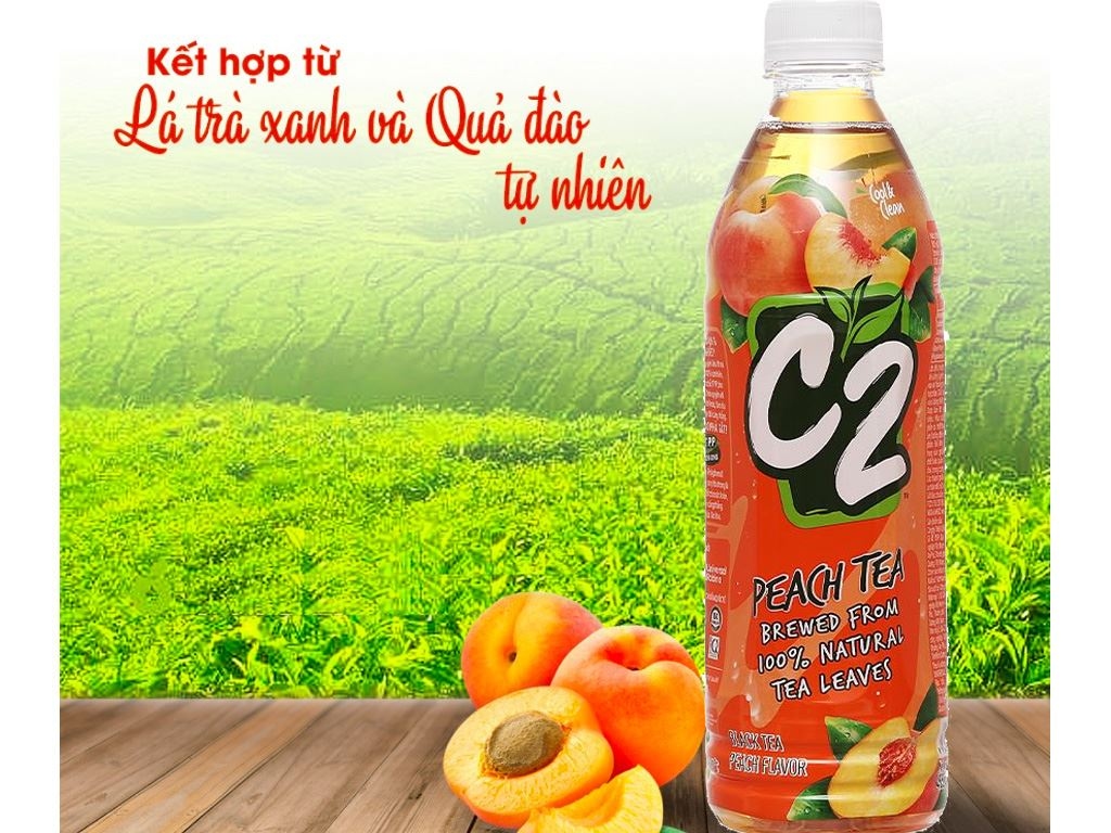 TRÀ ĐÀO C2 - LỐC 6 CHAI