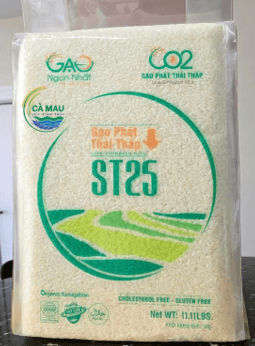 GẠO ST25 PHÁT THẢI THẤP - TÚI 5 KG.