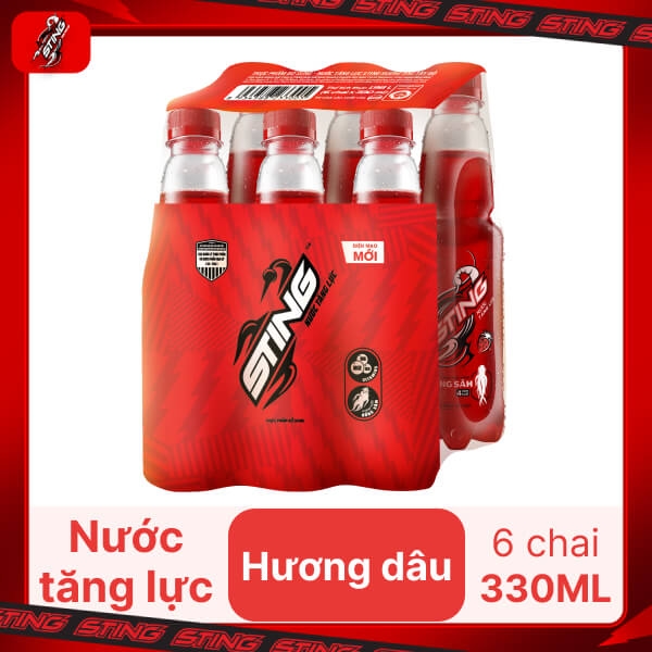 STING HƯƠNG DÂU 330ML - LỐC 6 CHAI