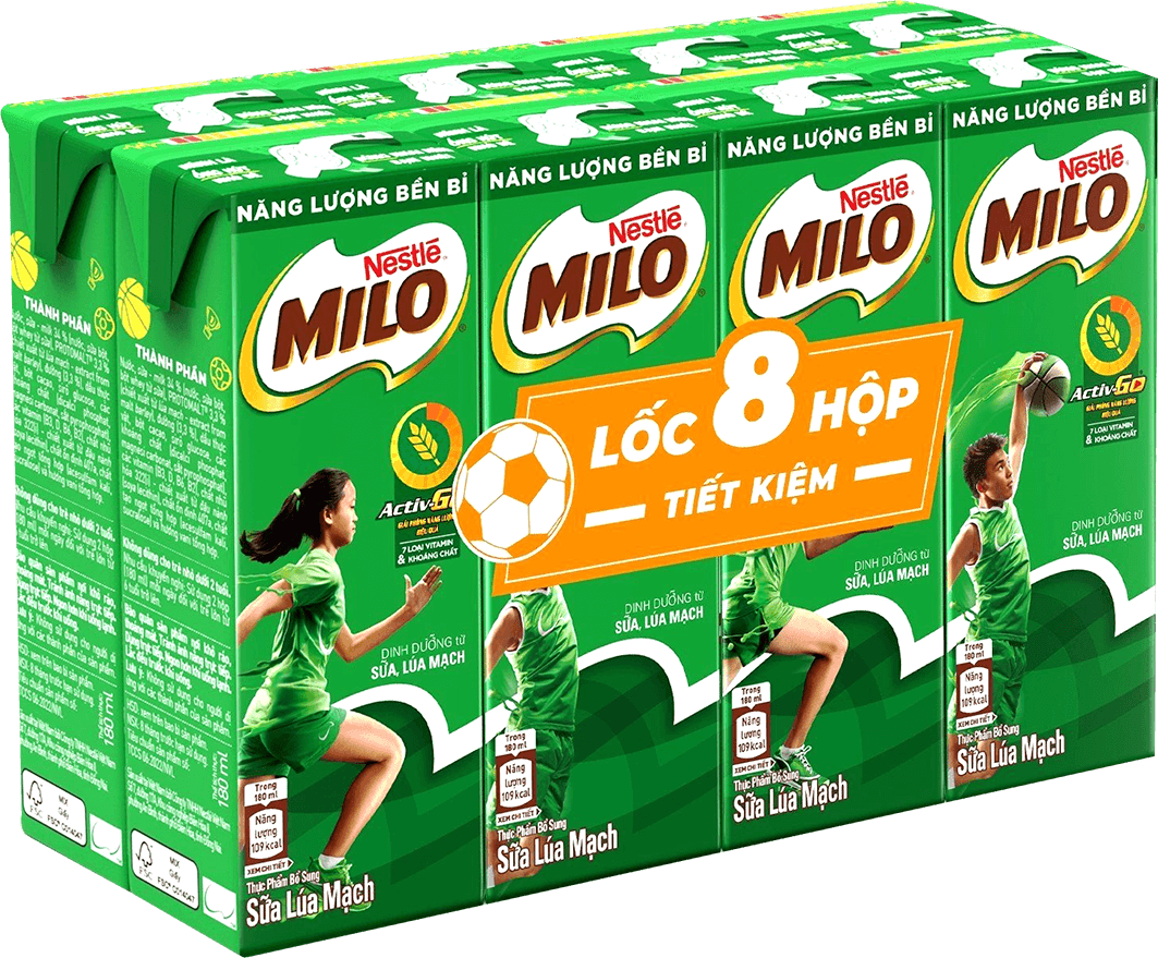 SỮA MILO LÚA MẠCH 180ML - 8 HỘP