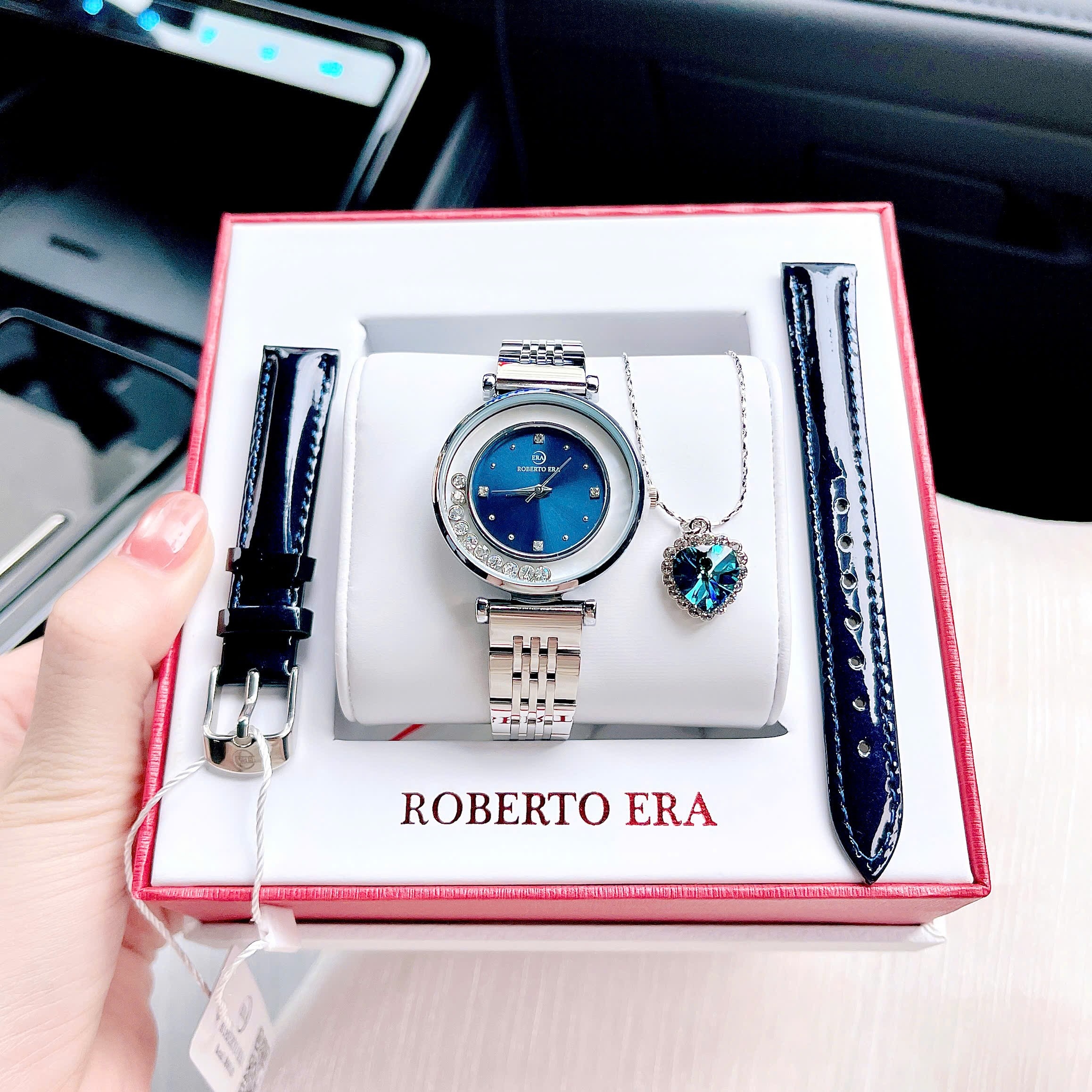 ĐỒNG HỒ NỮ  ROBERTO ERA tặng kèm dây chuyền 