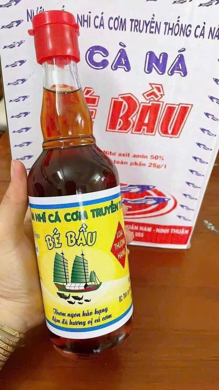 COMBO-2 CHAI NƯỚC MẮM NHĨ CÁ CƠM "LOẠI I"-BÉ BẦU