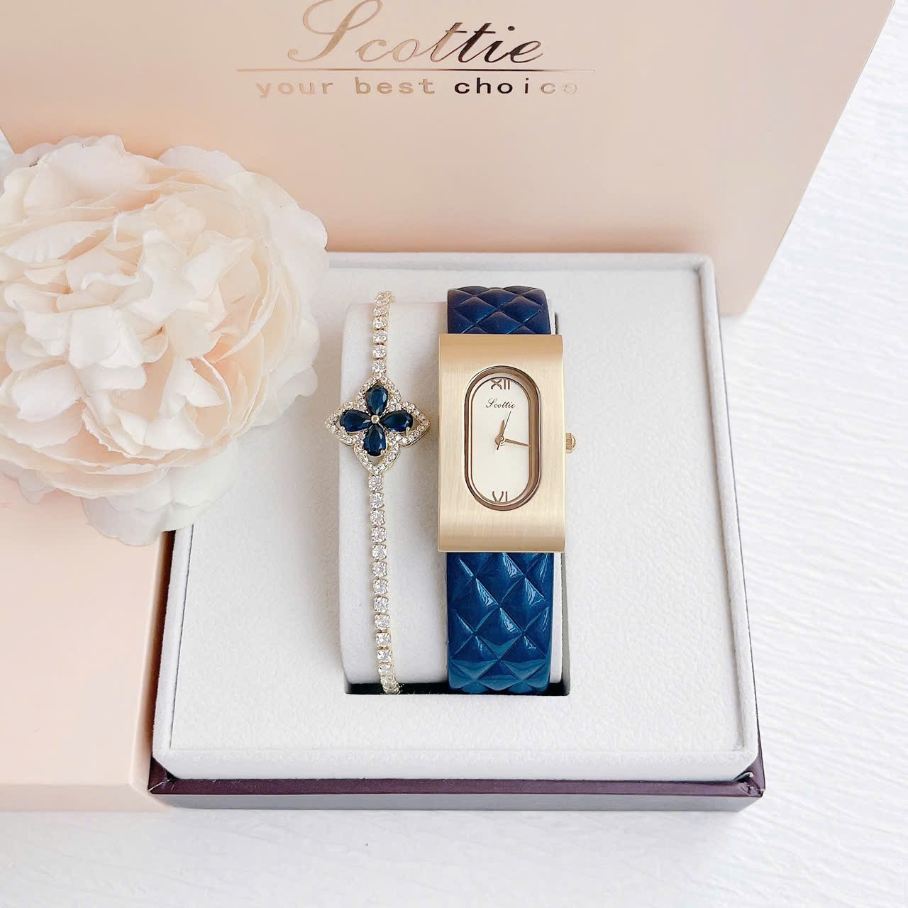 ĐỒNG HỒ NỮ  SCOTTIE  - tặng lắc  đeo tay