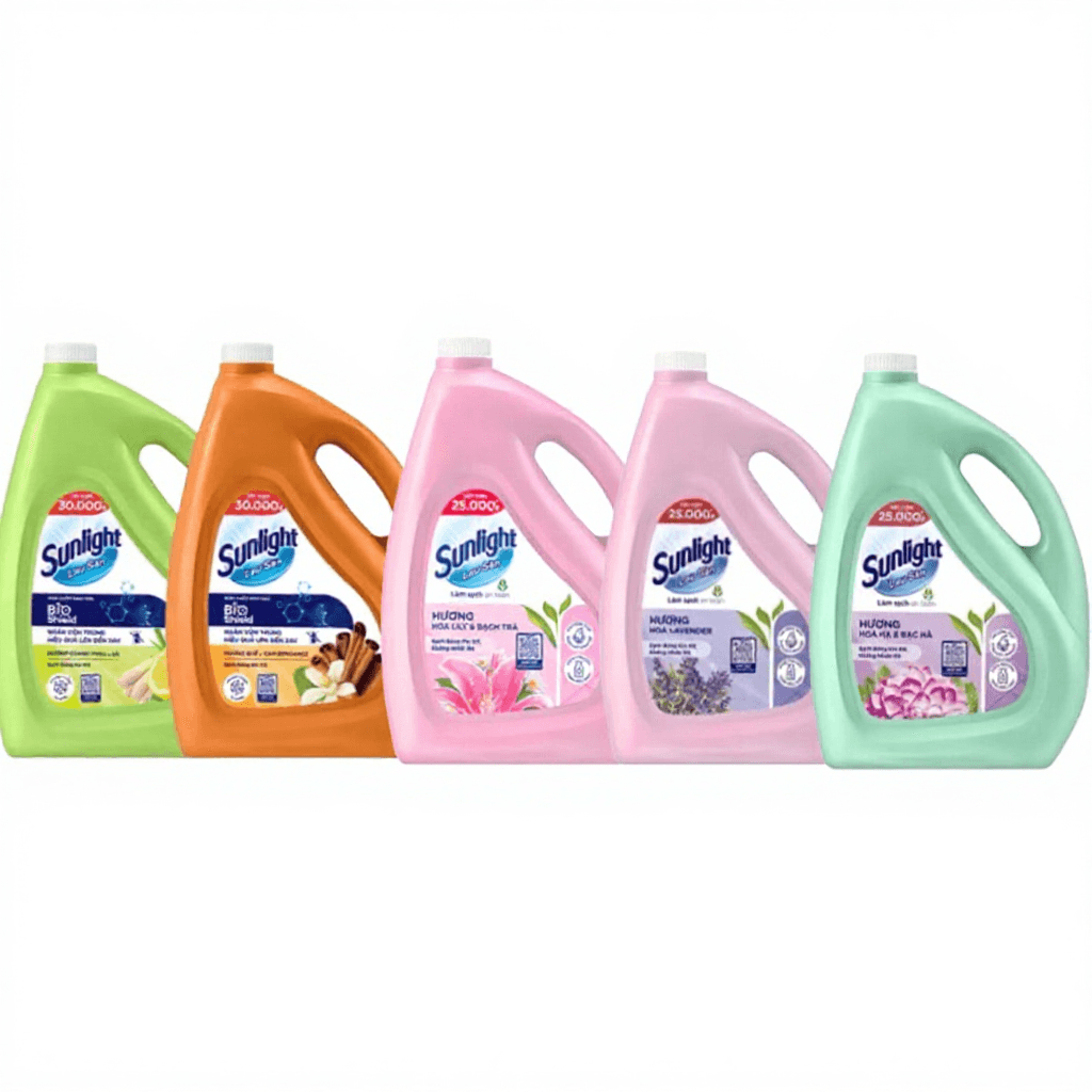 Nước lau sàn can Sunlight Ngăn côn trùng hiệu quả Chai 3,6 KG