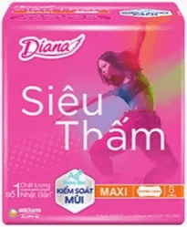   combo 2 gói BVS Diana Maxi dày siêu thấm không cánh
