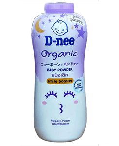 Phấn Thơm Trẻ Em Organic DNEE Tím 350g