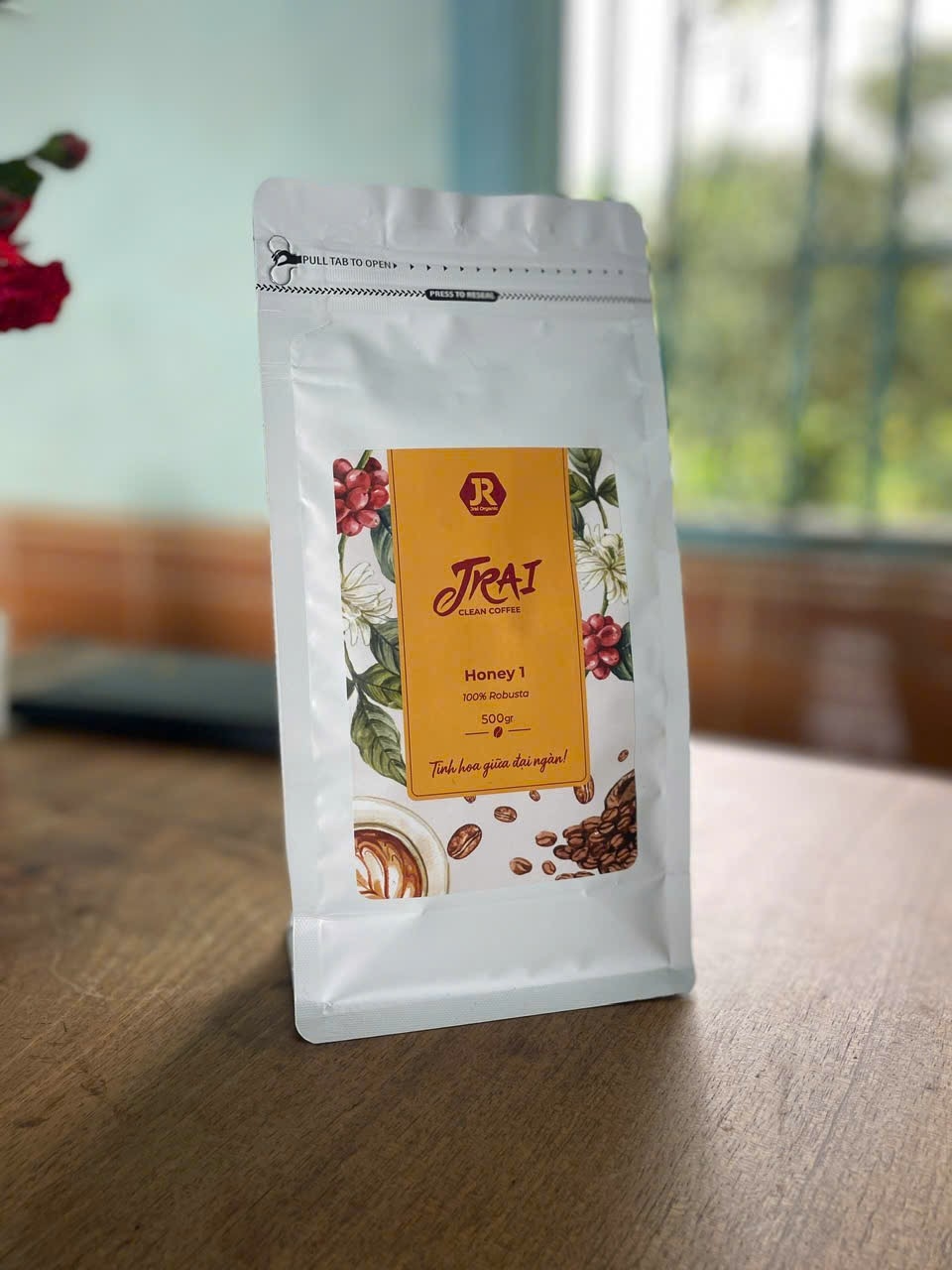 CAFE SẠCH JRAI - ROBUSTA HONEY 1 - NGUYÊN HẠT  