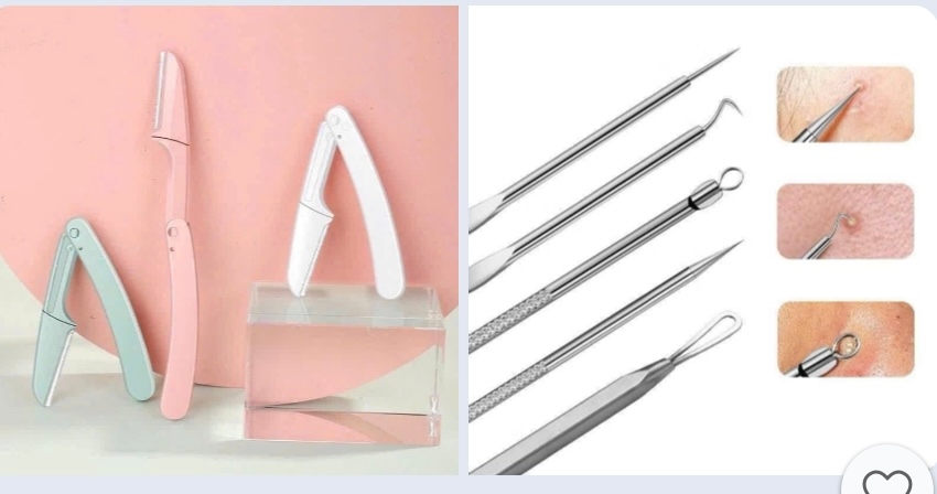 Dao cạo+lấy mụn