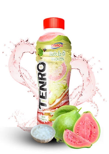 1 lốc 6 chai nước giải khát TENRO vị ổi