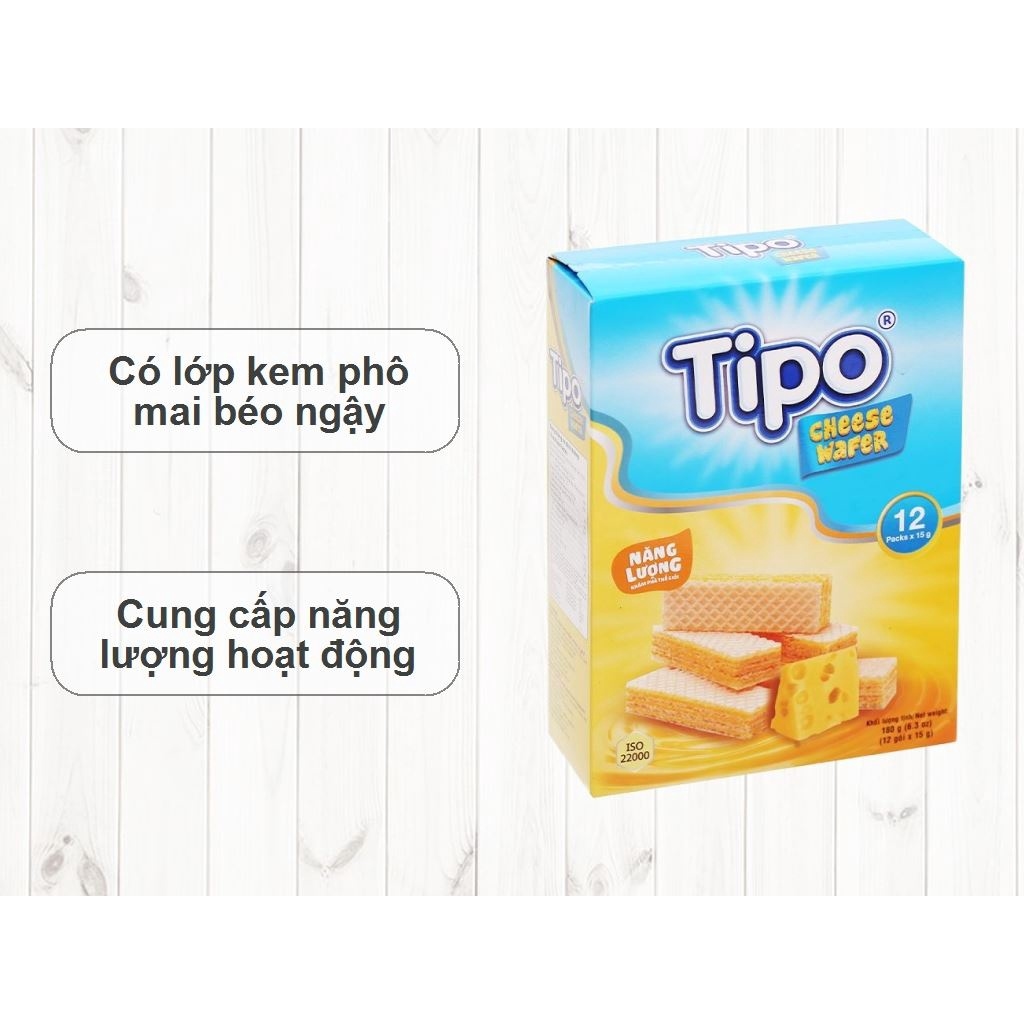 Bánh kem xốp phô mai Tipo hộp 180g