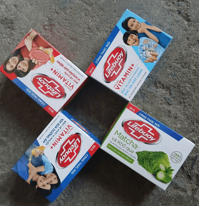 COMBO-4 HỘP XÀ BÔNG CỤC LIFEBUOY-90GR