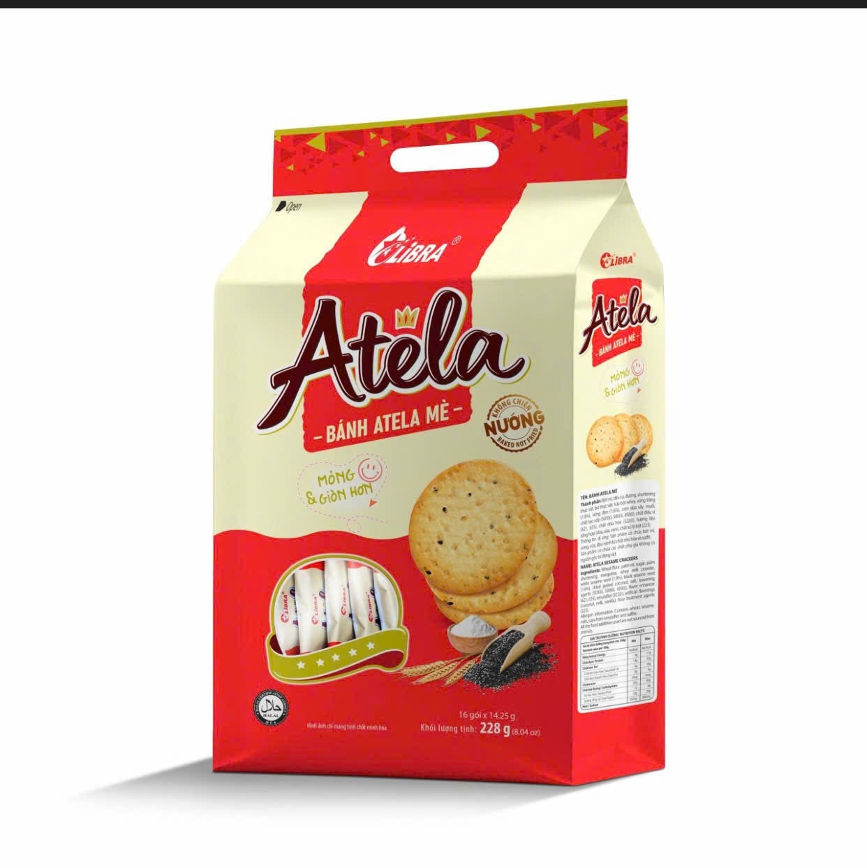        COMBO 2 gói bánh Atela vị mè 