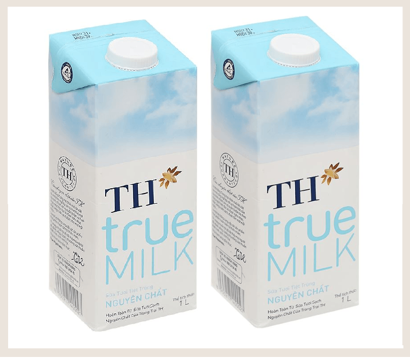 Combo 2 Hộp Sữa TH TrueMilk Không Đường 1 Lít