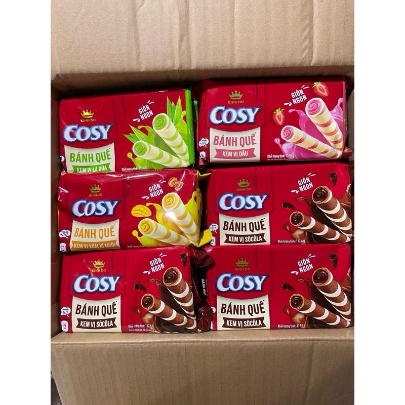 COMBO 2 Bánh quế Cosy Kinh Đô 117,6g 4 vị