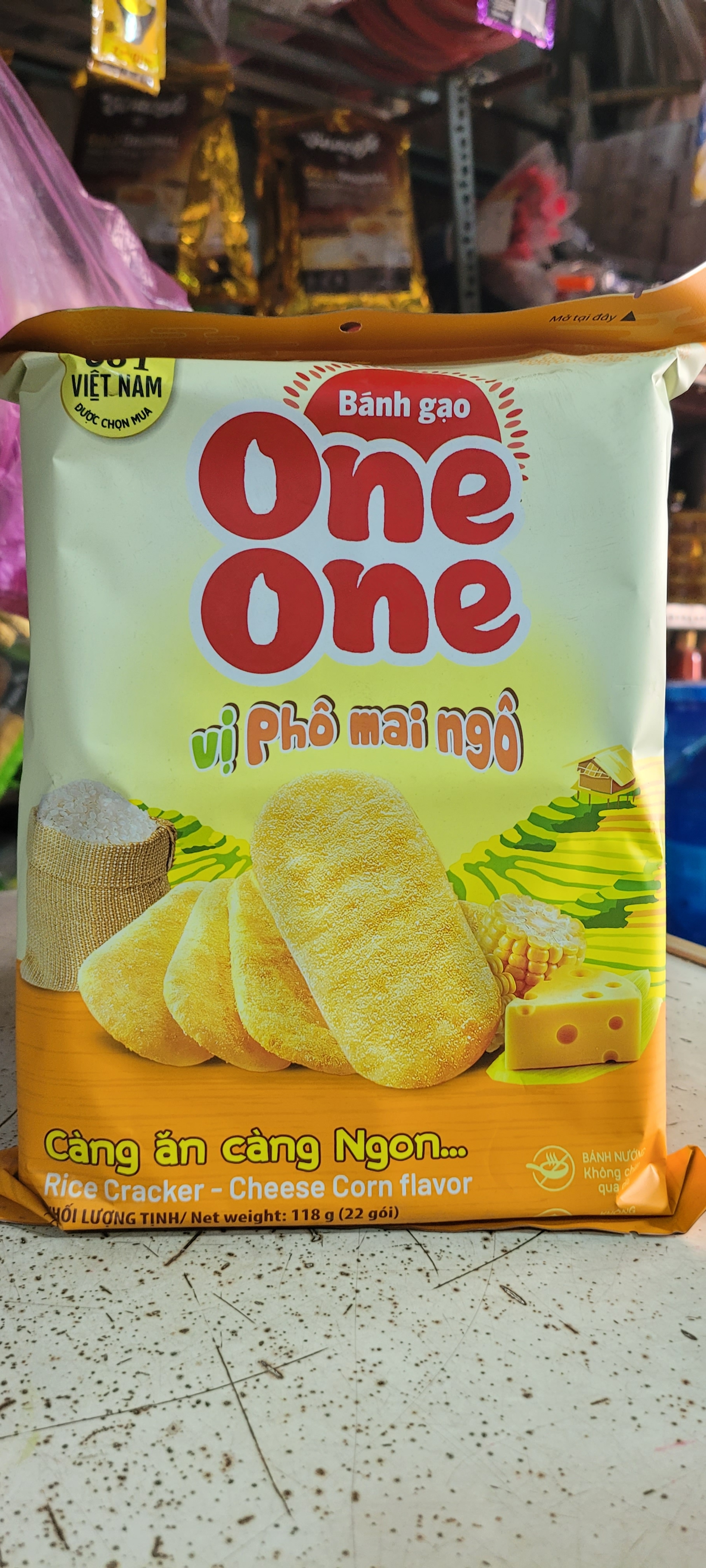 Bánh gạo  one one phô mai ngô 