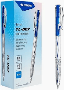    hộp 20 cái Bút Bi Thiên Long TL-027 mực xanh