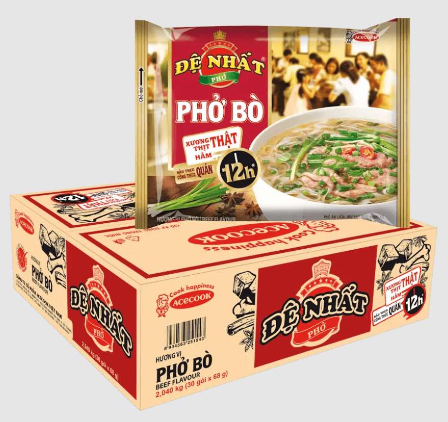 ACECOOK-PHỞ ĐỆ NHẤT-30 GÓI/1 THÙNG