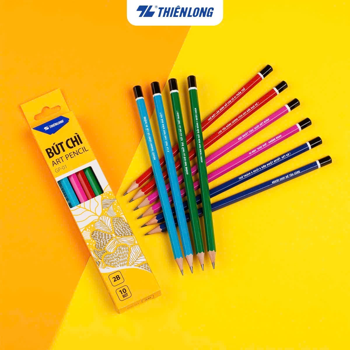 Combo 10 bút chì Thiên long 2B