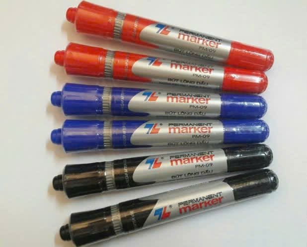 Combo 10 bút dạ to không xóa đc ( tự chọn)