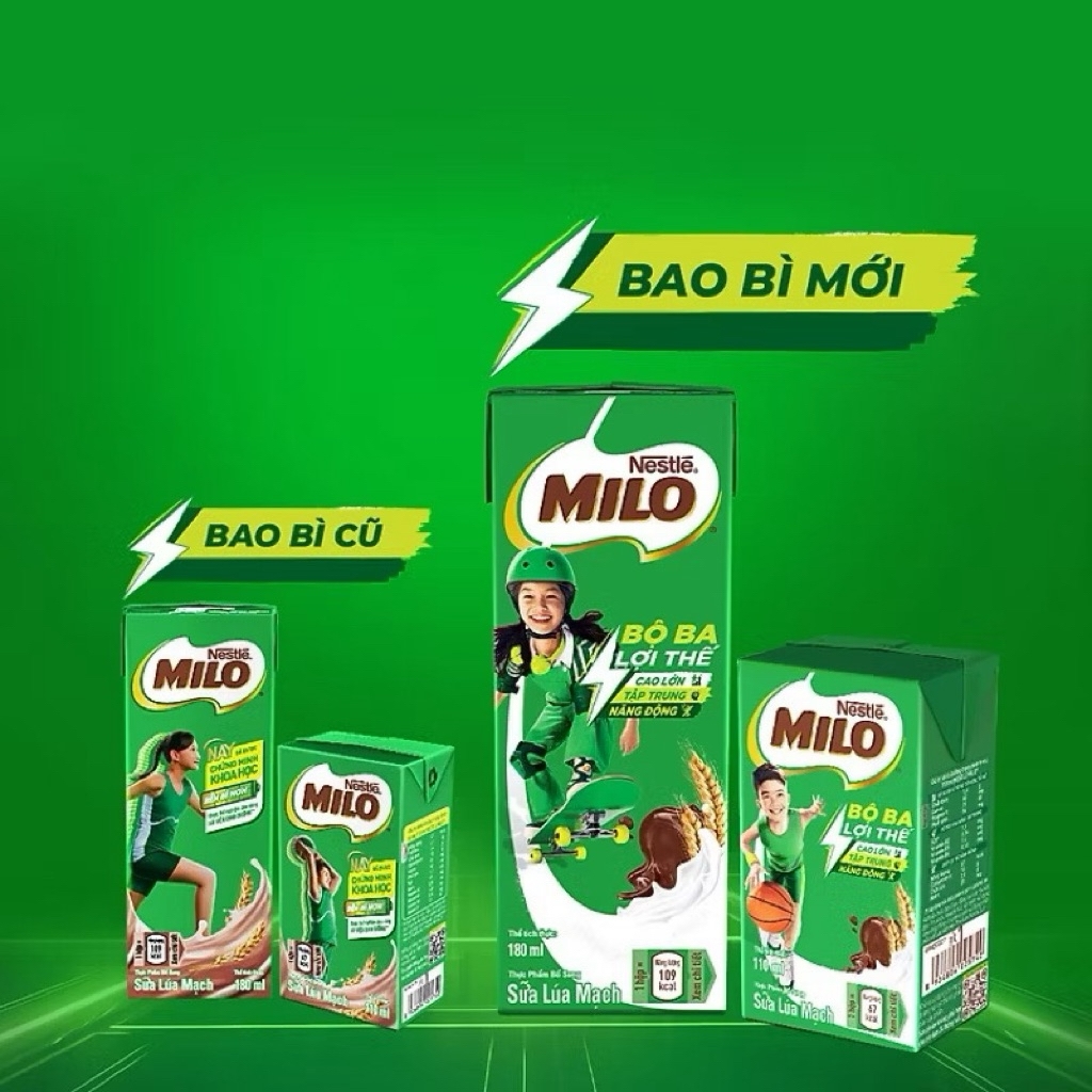 Thùng 48 hộp 180ml sữa lúa mạch MILO