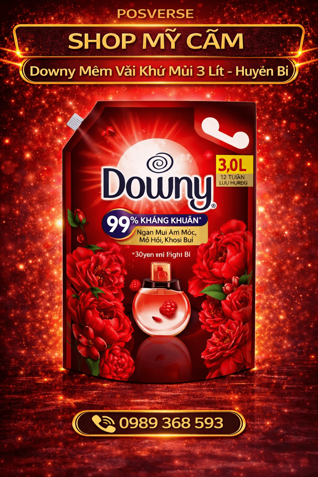 NƯỚC XẢ VẢI DOWNY 3L