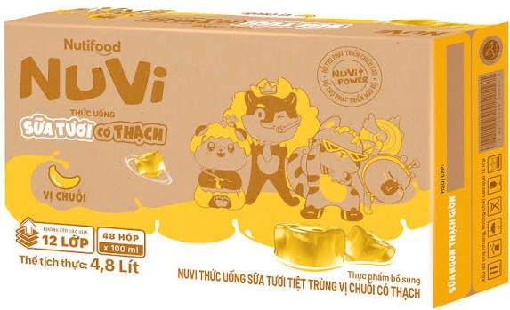   1 Thùng nuvi 180ml vị chuối