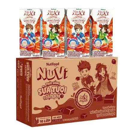    1 thùng nuvi 180ml vị đường đen