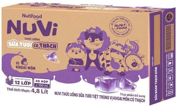    1 thùng nuvi 180ml khoai môn
