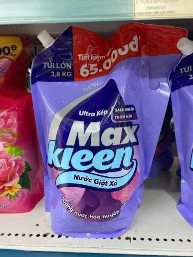    Túi Nước giặt Max kleen tím