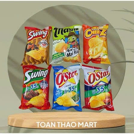   Combo 4 gói bim bim o'star nhỡ vị bất kì