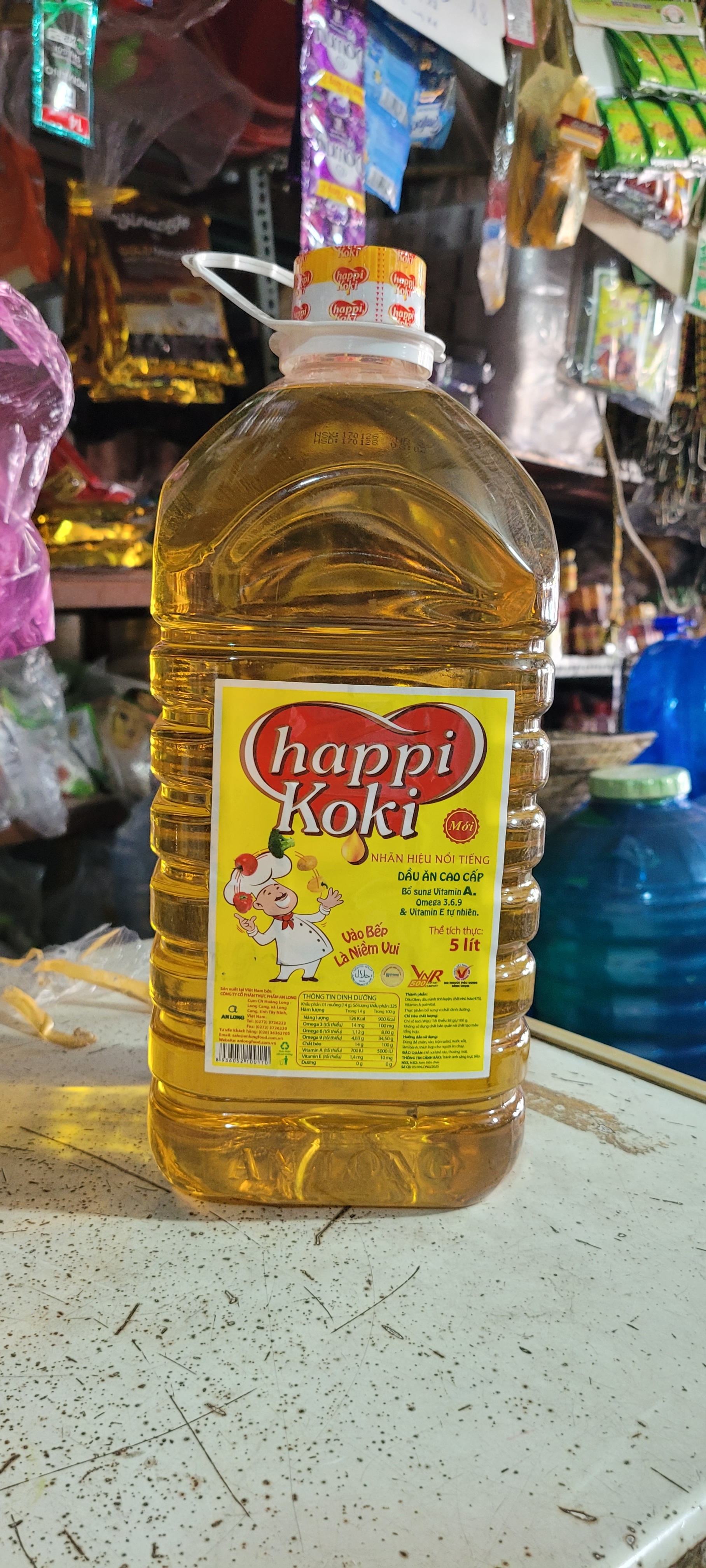 DẦU ĂN  HAPPY 5L