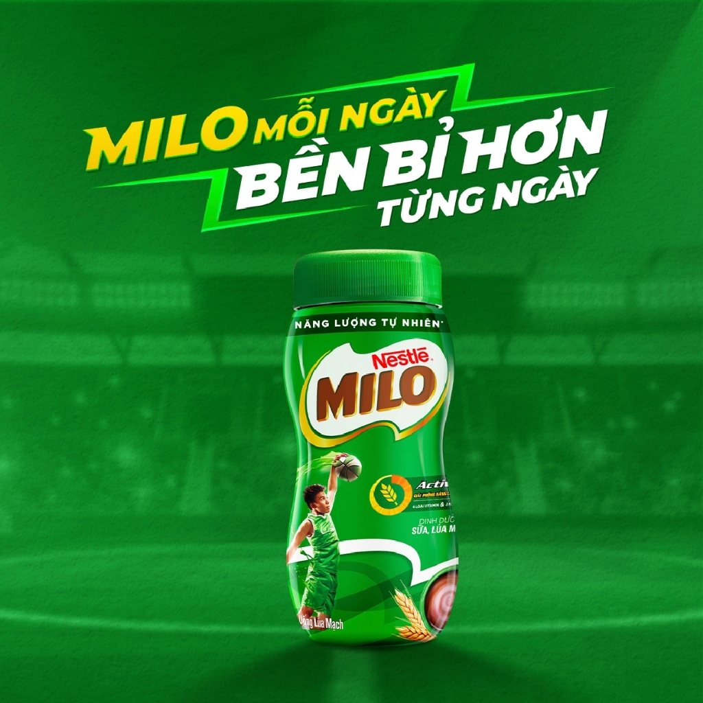  Milo nguyên chất 400g (hũ nhựa) date 11/2026