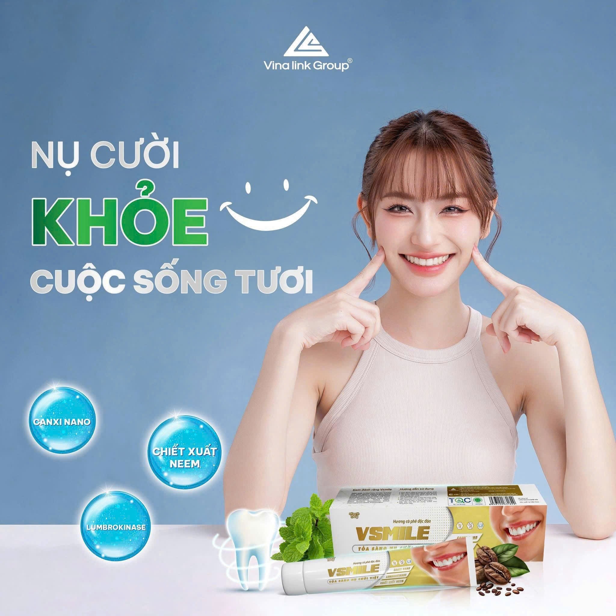 Thực phẩm bảo vệ sức khoẻ kem đánh răng cao cấp VSmile