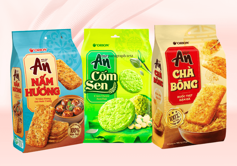 Combo 3 Gói Bánh Gạo AN Đủ Vị