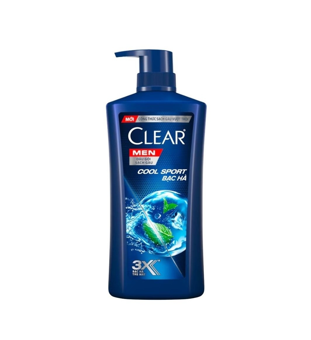 Dầu Gội CLEAR MEN Cool Sport Bạc Hà 630g