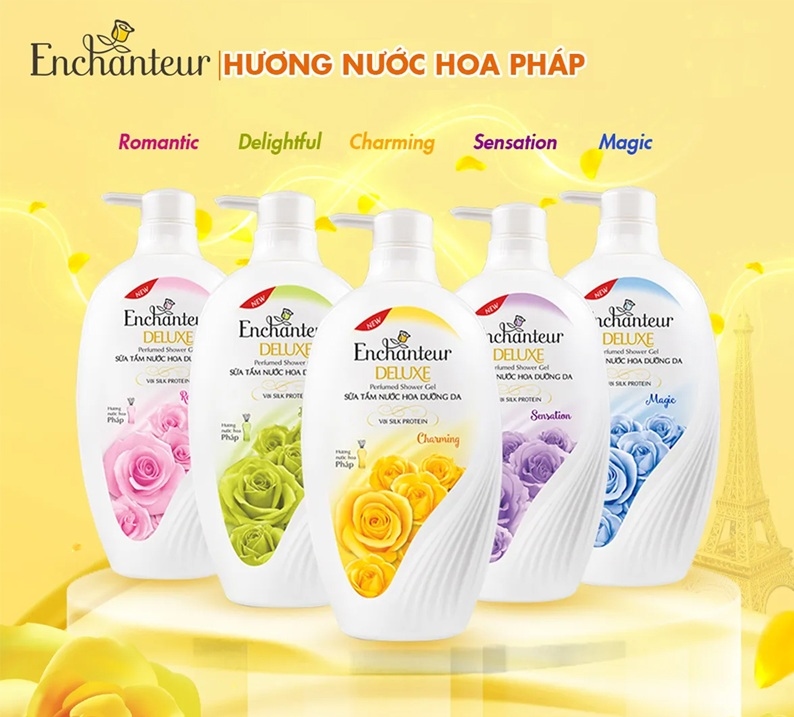 Sữa Tắm Enchanteur Nước Hoa Dưỡng Da Charming 650g